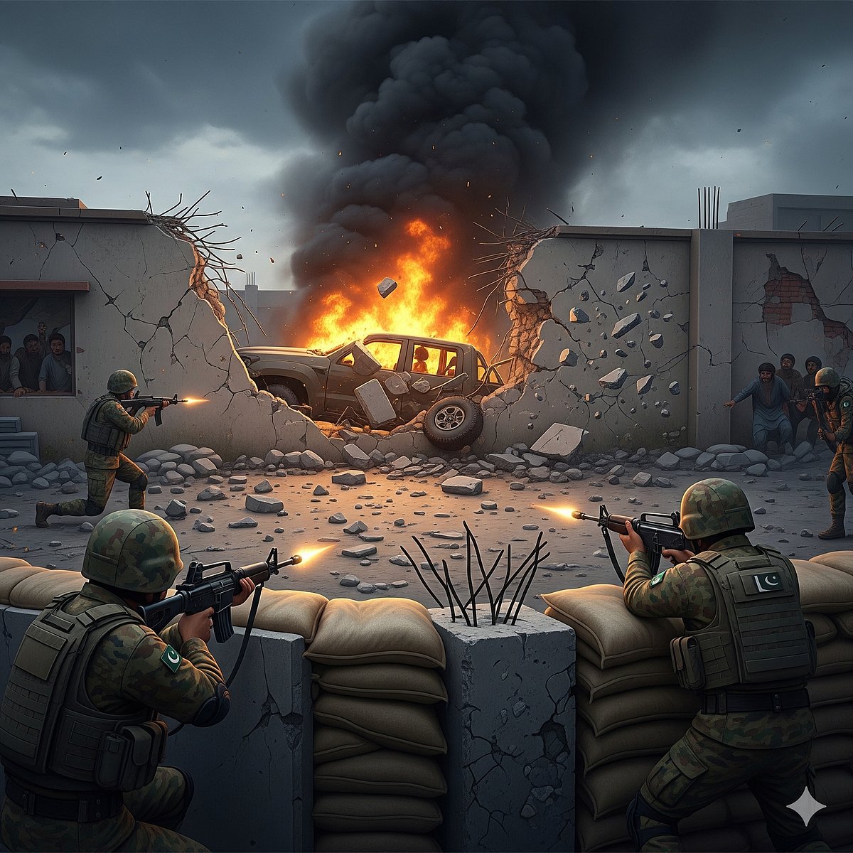 ಪಾಕಿಸ್ತಾನ | ಅರೆಸೇನಾ ಪಡೆಯ ಕಚೇರಿ ಮೇಲೆ ಆತ್ಮಾಹುತಿ ದಾಳಿ ಯತ್ನ: 5 ಉಗ್ರರ ಹತ್ಯೆ