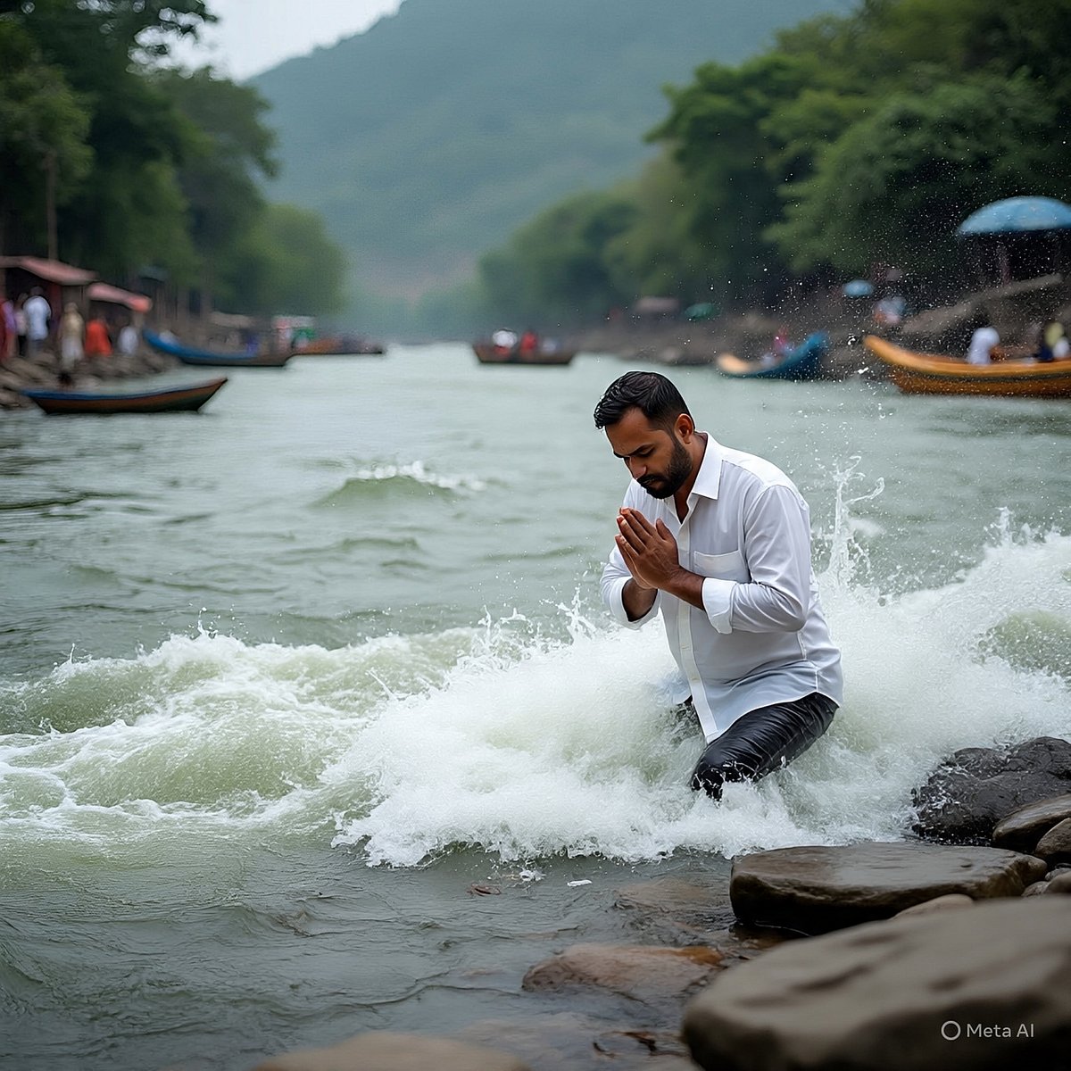 ಉತ್ತರ ಪ್ರದೇಶ: ನದಿಯಲ್ಲಿ ತಂದೆಯ ಅಸ್ಥಿ ವಿಸರ್ಜಿಸುವಾಗ ಕೊಚ್ಚಿ ಹೋದ ಮಗ