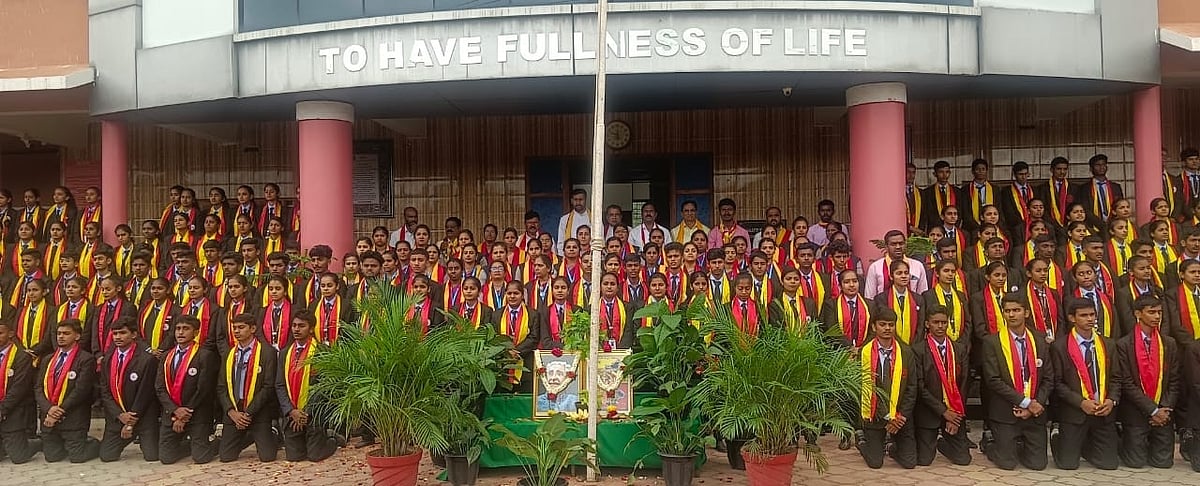 ಹುಣಸೂರು | 1500 ವಿದ್ಯಾರ್ಥಿಗಳಿಂದ ನಾಡಗೀತೆ ಗಾಯನ