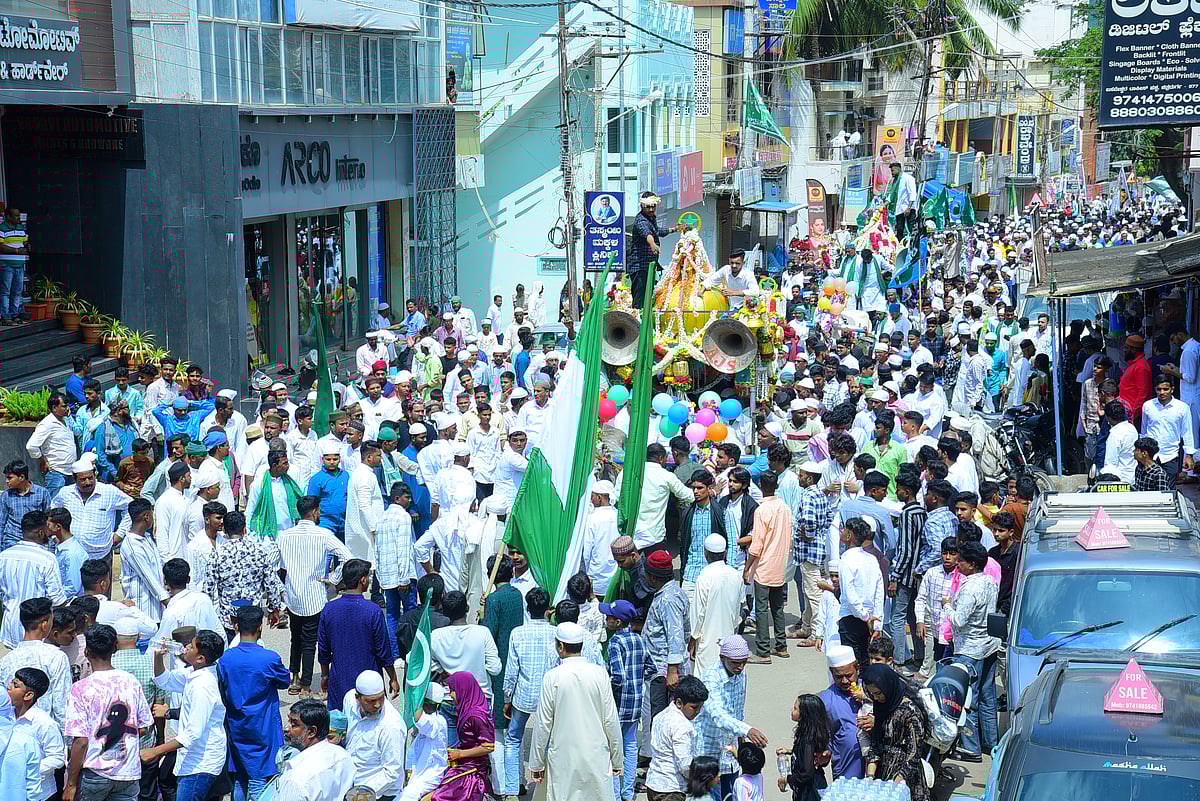 ಚಿತ್ರದುರ್ಗ: ಜಿಲ್ಲೆಯಾದ್ಯಂತ ಸಂಭ್ರಮದ ಈದ್‌ ಮಿಲಾದ್‌