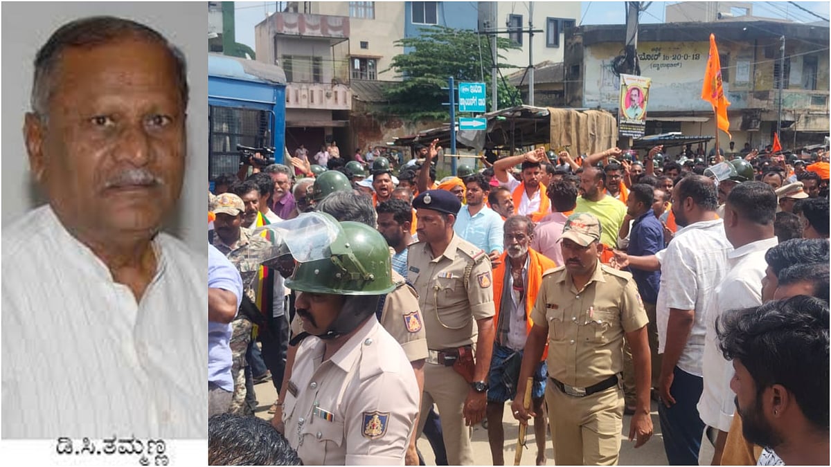 ಮದ್ದೂರು ಘಟನೆಗೆ ಪೊಲೀಸರೇ ಕಾರಣ | ಸಿಪಿಐ ಅರೆಹುಚ್ಚ: ಮಾಜಿ ಶಾಸಕ ಡಿ.ಸಿ.ತಮ್ಮಣ್ಣ