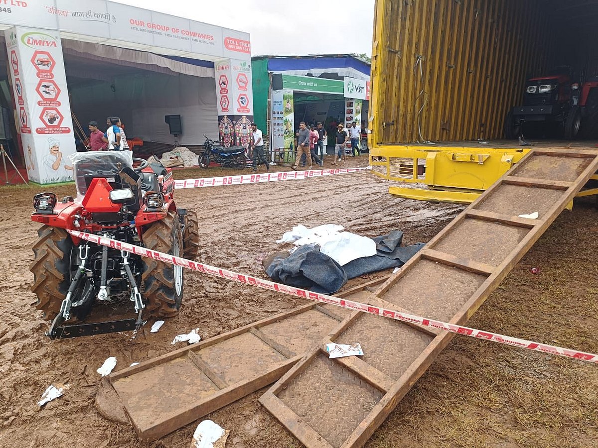 ಧಾರವಾಡ ಕೃಷಿ ಮೇಳದಲ್ಲಿ ವಾಹನ ಇಳಿಸುವಾಗ ಬಿದ್ದು ವ್ಯಕ್ತಿ ಸಾವು