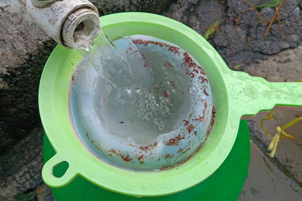 ರಾಯಚೂರು | ಕುಡಿಯುವ ನೀರಿನಲ್ಲಿ ಹುಳು ಪತ್ತೆ, ಗ್ರಾಮಸ್ಥರಲ್ಲಿ ರೋಗ ಭೀತಿ