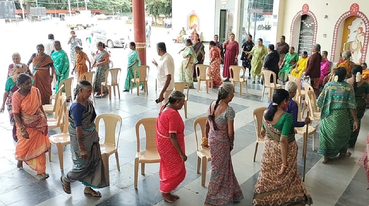 ಹಾಸನ: ಗಮನ ಸೆಳೆದ ಹಿರಿಯ ನಾಗರಿಕರ ಸ್ಪರ್ಧೆ