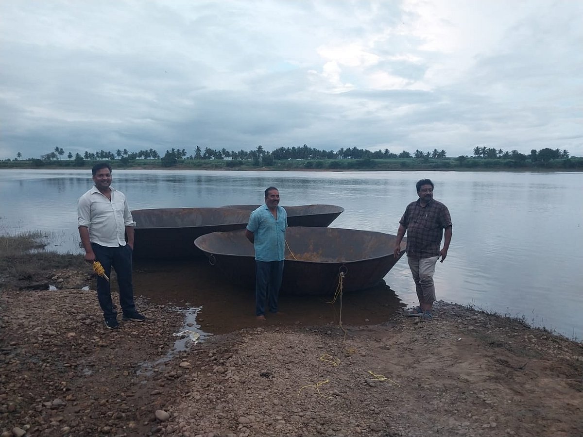 ಹಾವೇರಿ | ತುಂಗಭದ್ರಾ ನದಿ ಪಾತ್ರದಲ್ಲಿ ಮರಳು ಅಕ್ರಮ: 3 ತೆಪ್ಪಗಳು ಜಪ್ತಿ