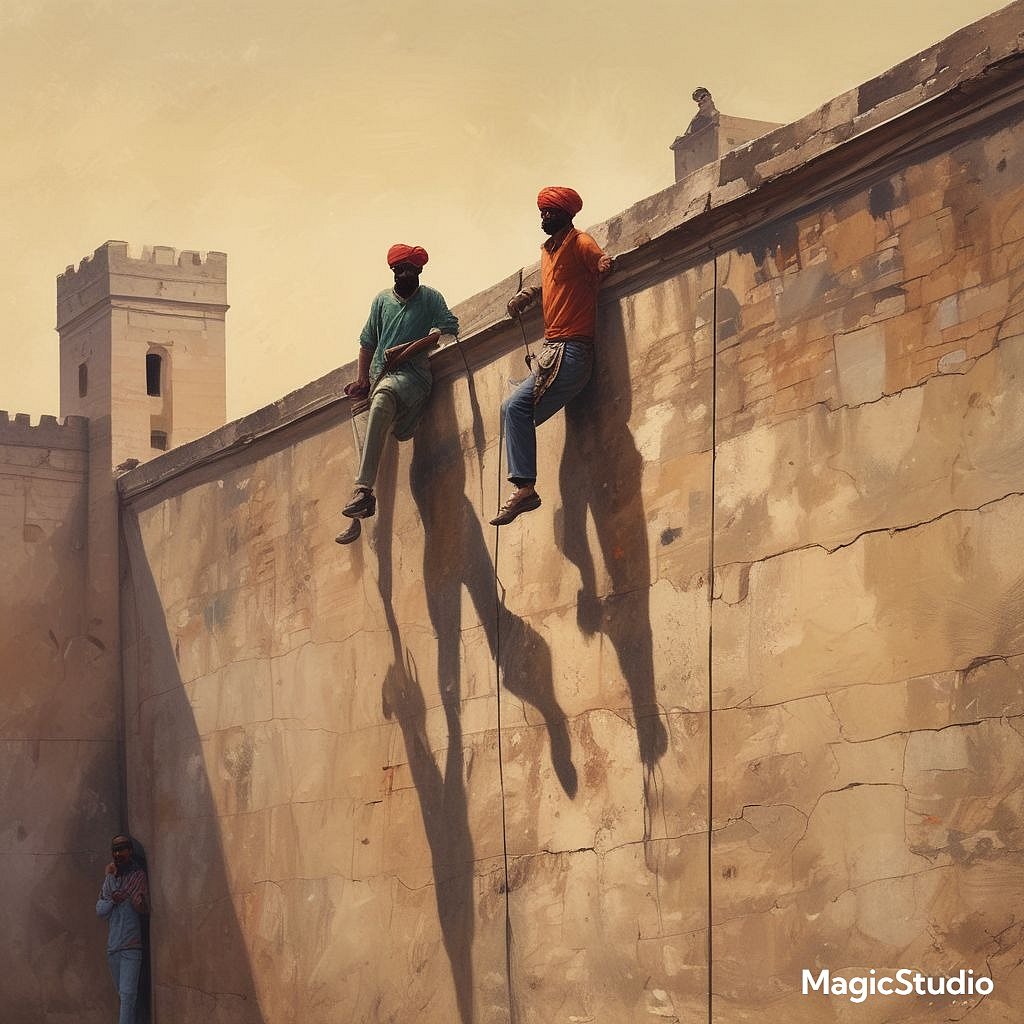 ಕೇಂದ್ರ ಕಾರಾಗೃಹದ 27 ಅಡಿ ಎತ್ತರದ ಗೋಡೆ ಹಾರಿ ಪರಾರಿಯಾದ ಇಬ್ಬರು ಕೈದಿಗಳು!