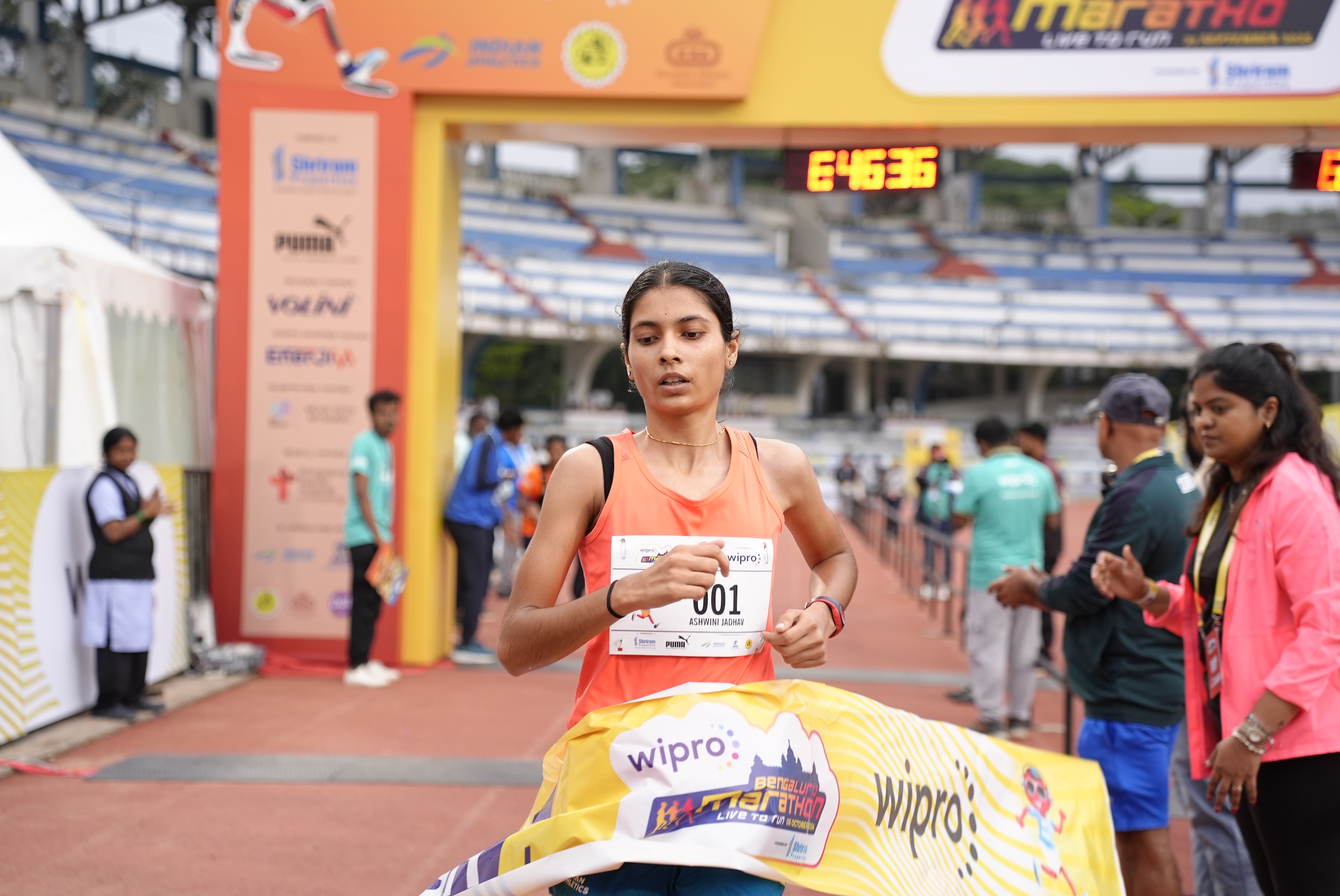 ಮಹಿಳೆಯರ ಮ್ಯಾರಥಾನ್‌ನಲ್ಲಿ ಚಿನ್ನ ಗೆದ್ದ ಅಶ್ವಿನಿ ಜಾಧವ್