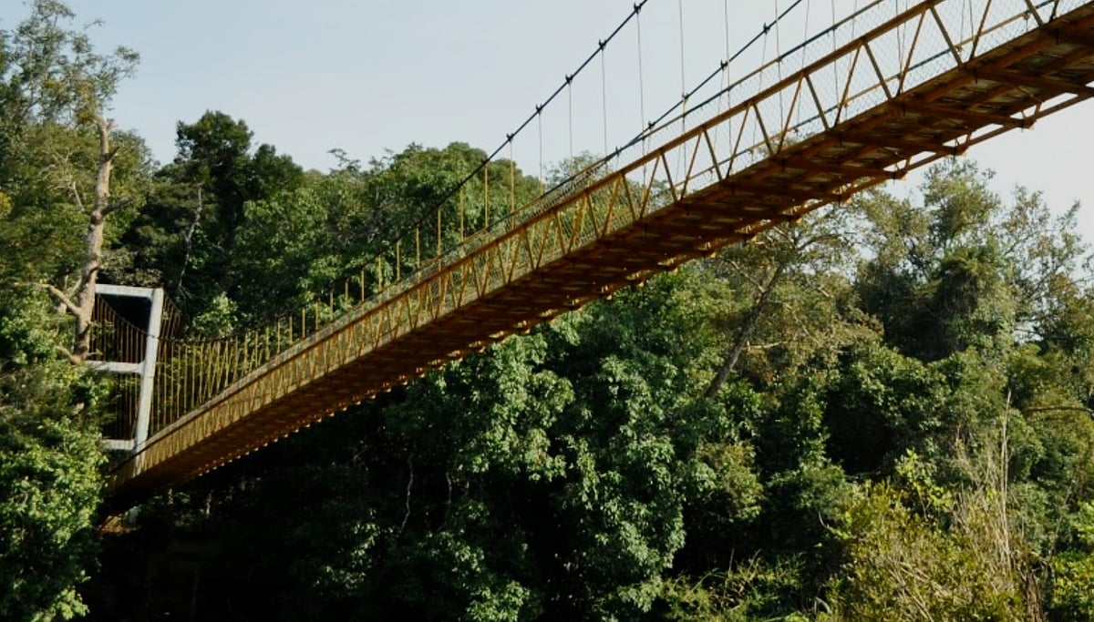 ಶಿರಸಿ: ಶಿಥಿಲ ಸ್ಥಿತಿಯಲ್ಲಿ ಸಹಸ್ರಲಿಂಗ ತೂಗು ಸೇತುವೆ