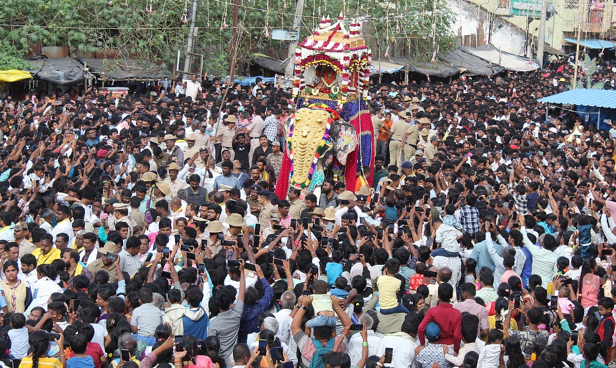 ಆನೇಕಲ್‌: ಚೌಡೇಶ್ವರಿ ಜಂಬೂ ಸವಾರಿ ವೈಭವ