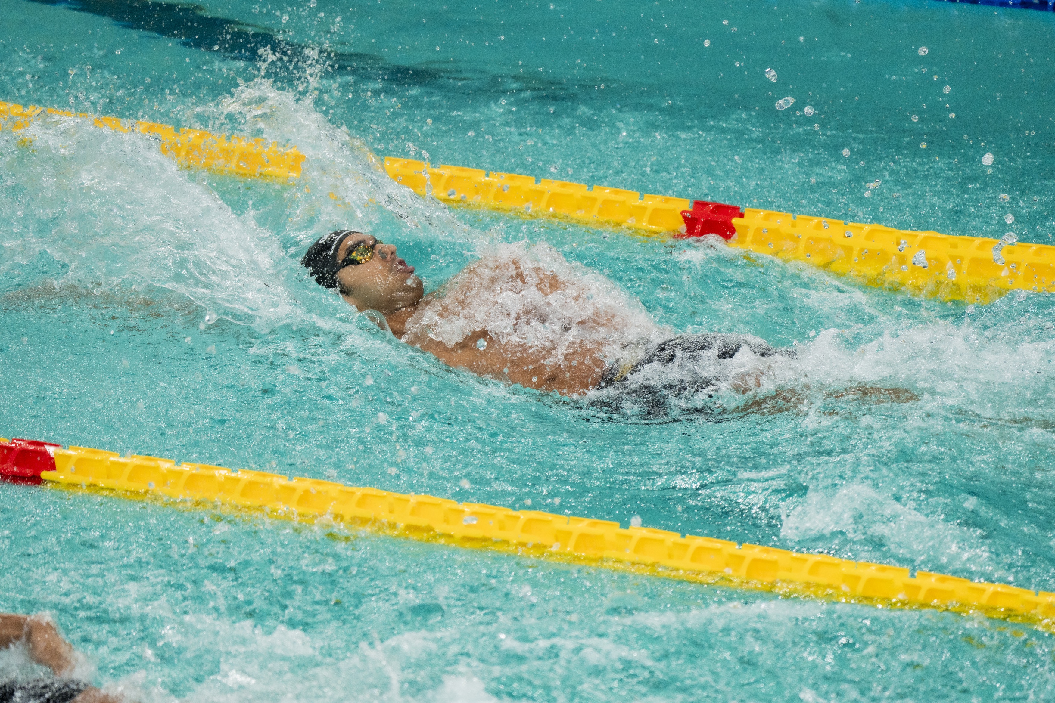 ಪುರುಷರ 100 ಮೀ. ಬ್ಯಾಕ್‌ಸ್ಟ್ರೋಕ್‌ ಸ್ಪರ್ಧೆಯಲ್ಲಿ ಕಂಚು ಗೆದ್ದ ಕರ್ನಾಟಕ ಶ್ರೀಹರಿ ನಟರಾಜ್‌