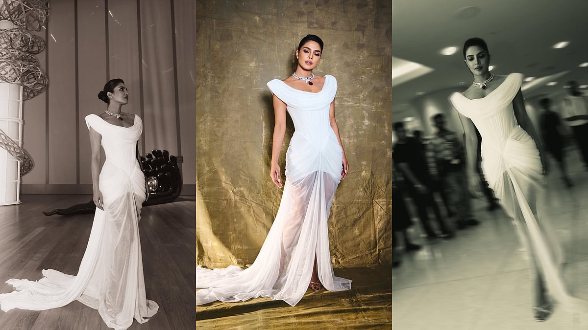 Photos | ಬುಲ್ಗರಿ ಕಾರ್ಯಕ್ರಮ: ಗ್ಲಾಮರಸ್‌ ಲುಕ್‌ನಲ್ಲಿ ನಟಿ ಪ್ರಿಯಾಂಕಾ ಚೋಪ್ರಾ 