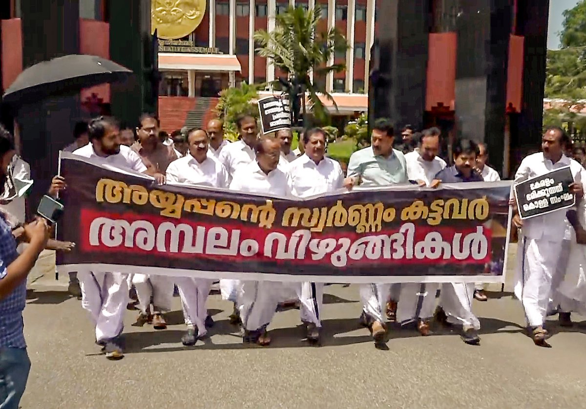 ಶಬರಿಮಲೆ ಚಿನ್ನ ನಾಪತ್ತೆ ಪ್ರಕರಣ: ಹಿರಿಯ ಅಧಿಕಾರಿ ಅಮಾನತು