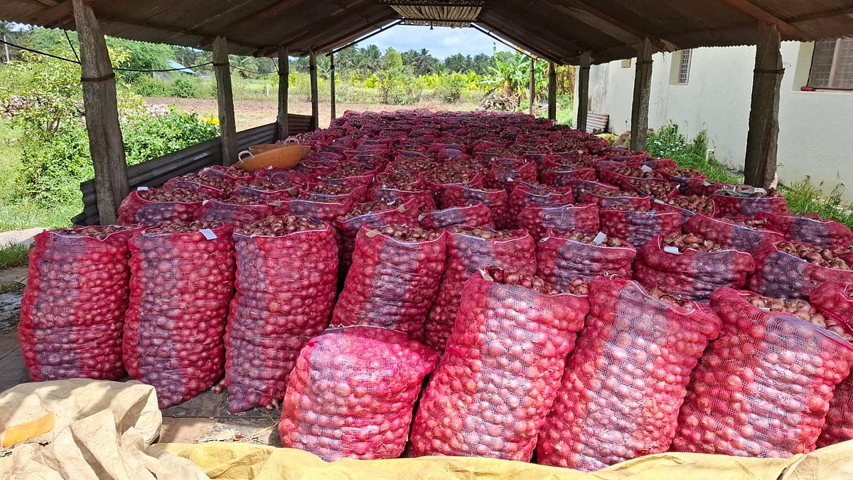 ಹುಬ್ಬಳ್ಳಿ: ಈರುಳ್ಳಿ ದರ ಕುಸಿತ; ದಿಢೀರ್‌ ಪ್ರತಿಭಟನೆ