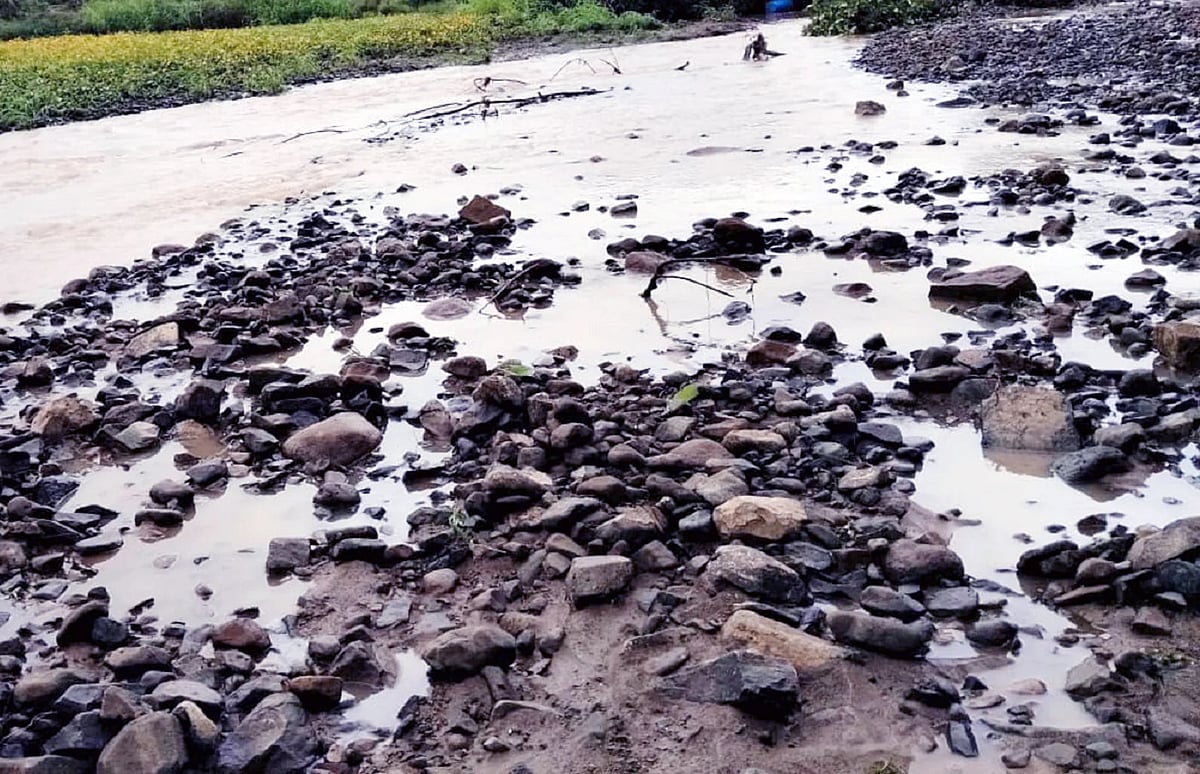 ಬಸವಕಲ್ಯಾಣ | ತುಂಬಿ ಹರಿಯುತ್ತಿರುವ ನದಿ: ಬೆಣ್ಣೆತೊರೆ ದಂಡೆಯಲ್ಲಿ ಜಮೀನು ಹಾಳು