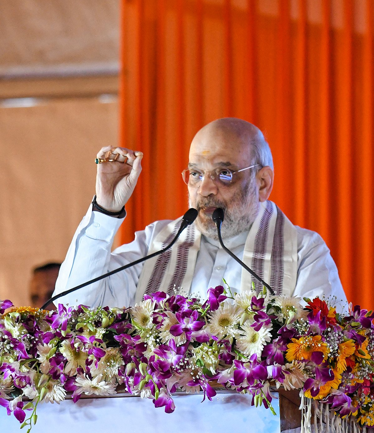 ಜಮ್ಮು ಕಾಶ್ಮೀರ: ಭದ್ರತೆ ಪರಿಶೀಲನೆ ನಡೆಸಿದ ಅಮಿತ್ ಶಾ