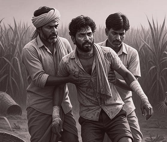 ಮಂಡ್ಯ: ರೈತನ ಮೇಲೆ ವನ್ಯಜೀವಿ ದಾಳಿ