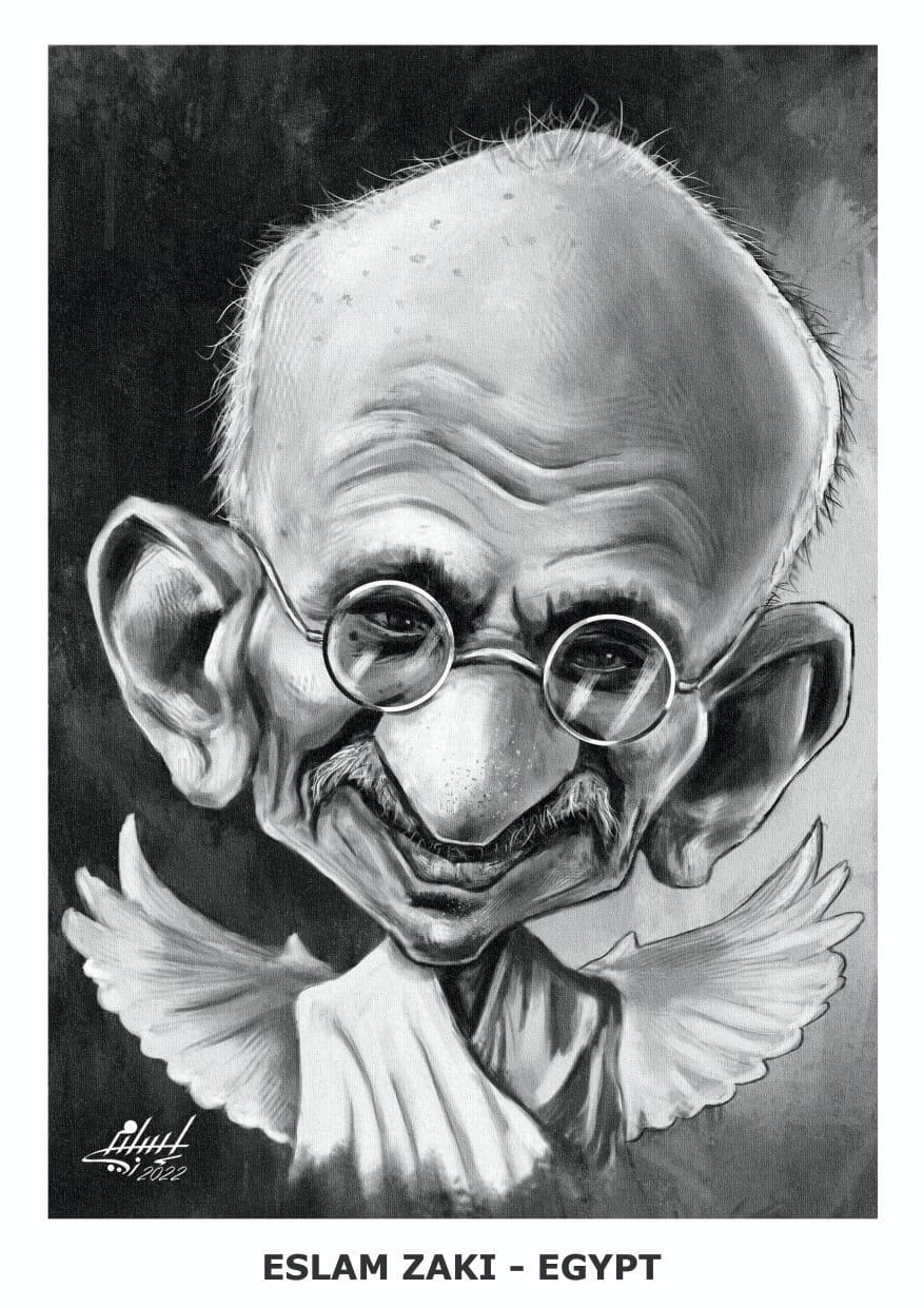 ಗೆರೆಗಳಲ್ಲಿ ಕಂಡ ಗಾಂಧೀಜಿ
