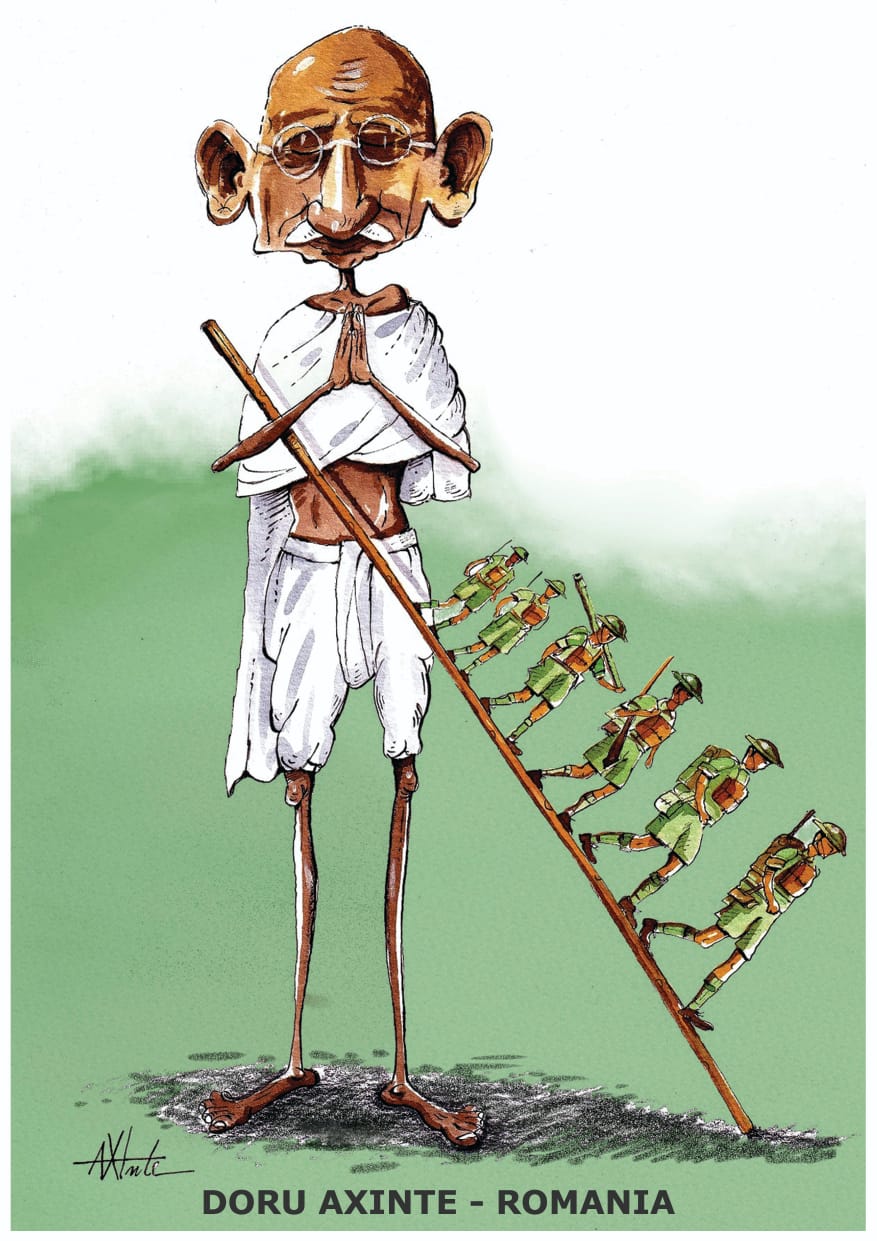 ಗೆರೆಗಳಲ್ಲಿ ಕಂಡ ಗಾಂಧೀಜಿ