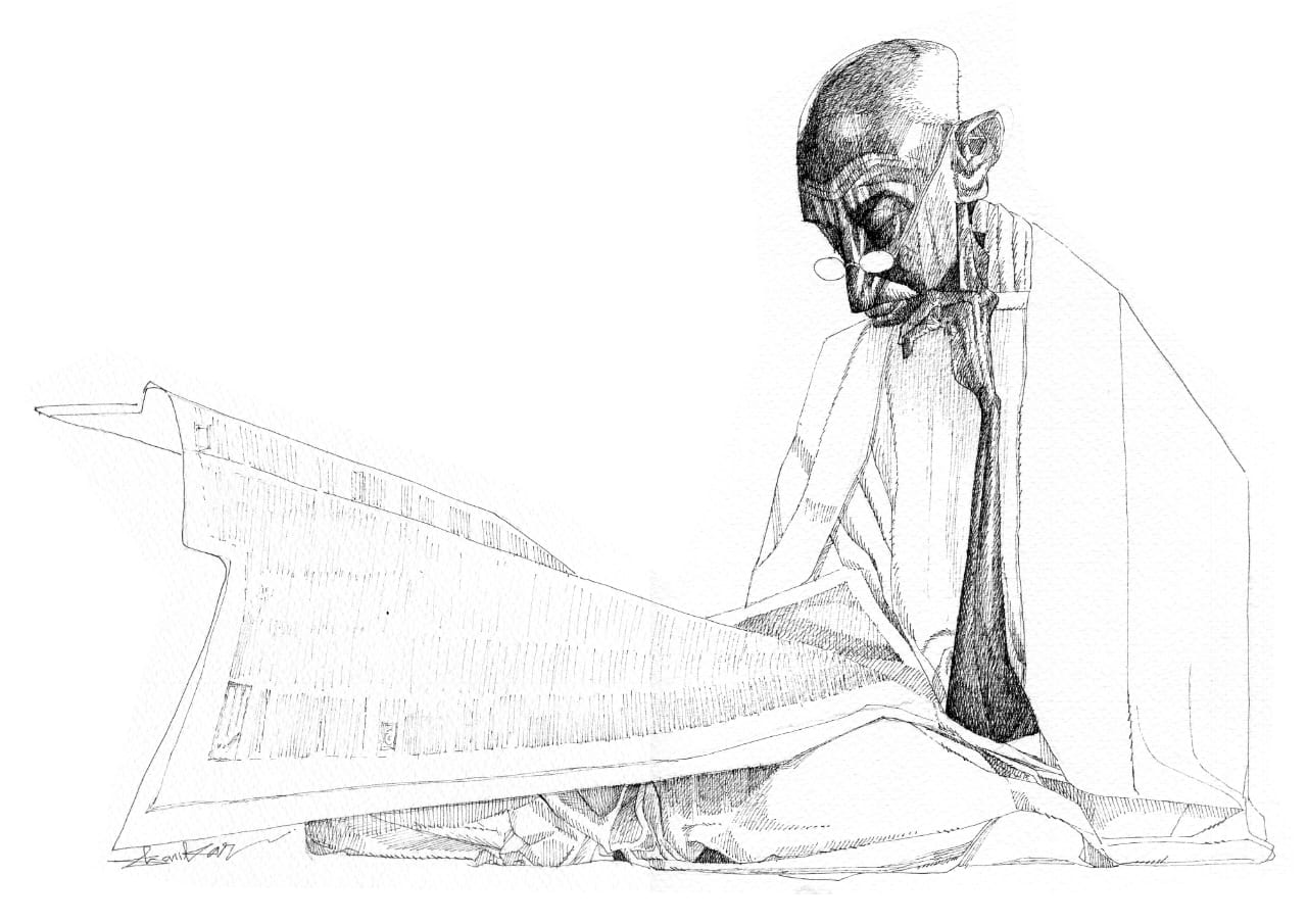 ಗೆರೆಗಳಲ್ಲಿ ಕಂಡ ಗಾಂಧೀಜಿ