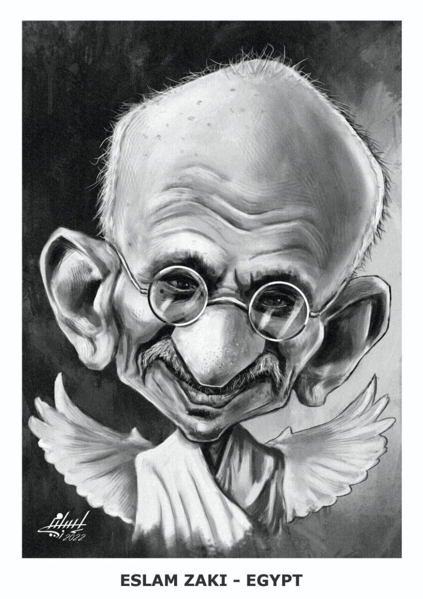 ಗೆರೆಗಳಲ್ಲಿ ಕಂಡ ಗಾಂಧೀಜಿ