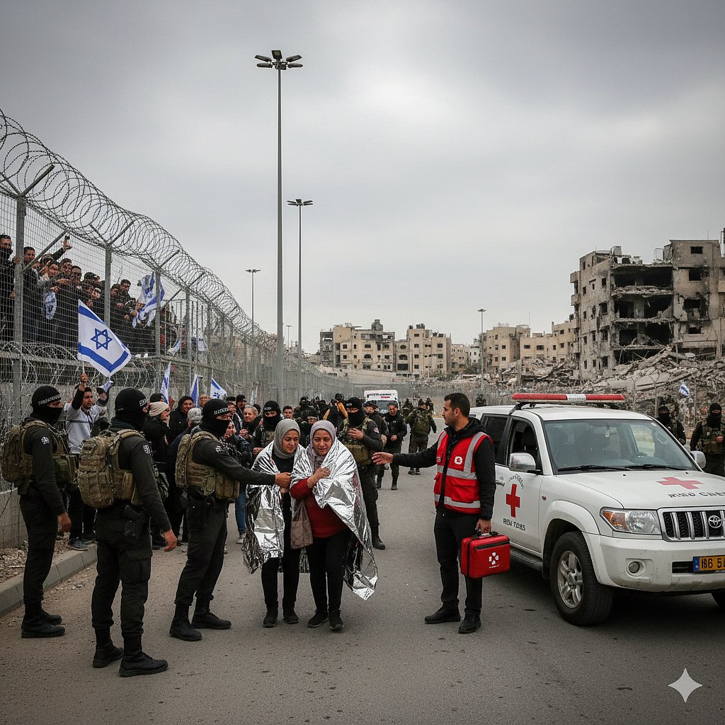 Gaza Ceasefire: ಇಸ್ರೇಲ್‌ನ 7 ಒತ್ತೆಯಾಳುಗಳನ್ನು ಹಸ್ತಾಂತರಿಸಿದ ಹಮಾಸ್