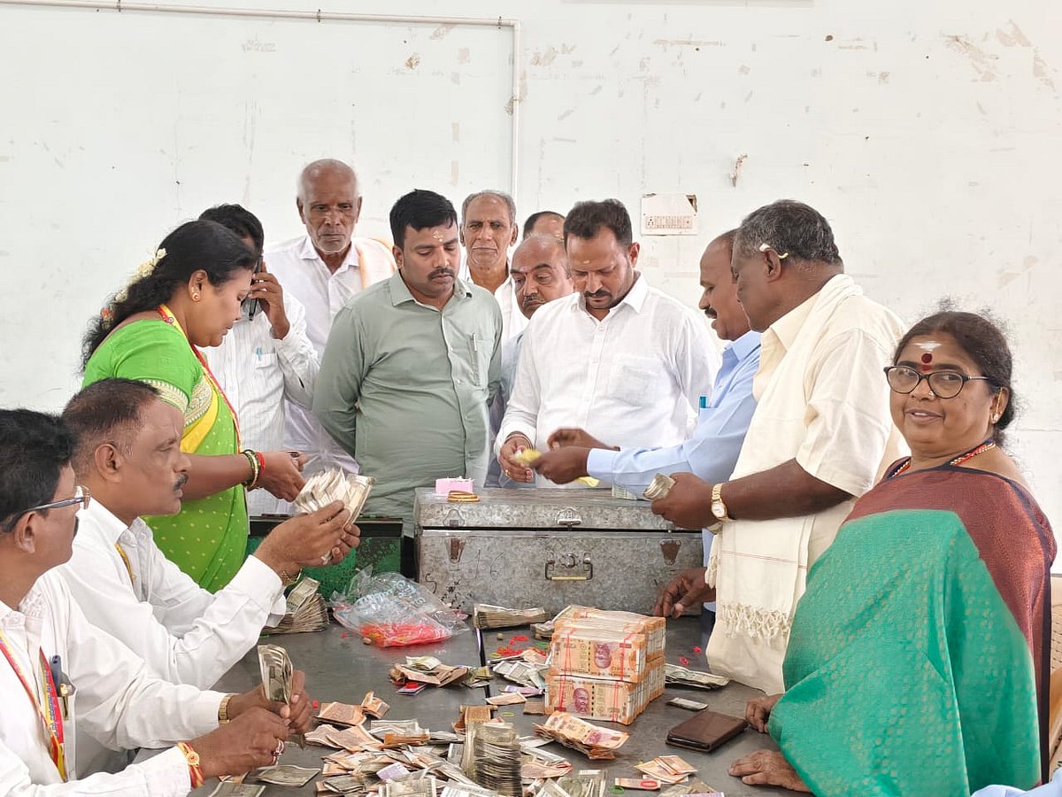 ಮಹದೇಶ್ವರ ಬೆಟ್ಟ: ಮಾದಪ್ಪನ ಹುಂಡಿಯಲ್ಲಿ ₹ 2.27 ಕೋಟಿ ಹಣ ಸಂಗ್ರಹ