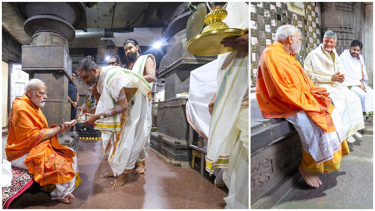 ಶ್ರೀಶೈಲ ಮಲ್ಲಿಕಾರ್ಜುನ ಸ್ವಾಮಿ ದೇವಸ್ಥಾನಕ್ಕೆ ಪ್ರಧಾನಿ ನರೇಂದ್ರ ಮೋದಿ ಭೇಟಿ