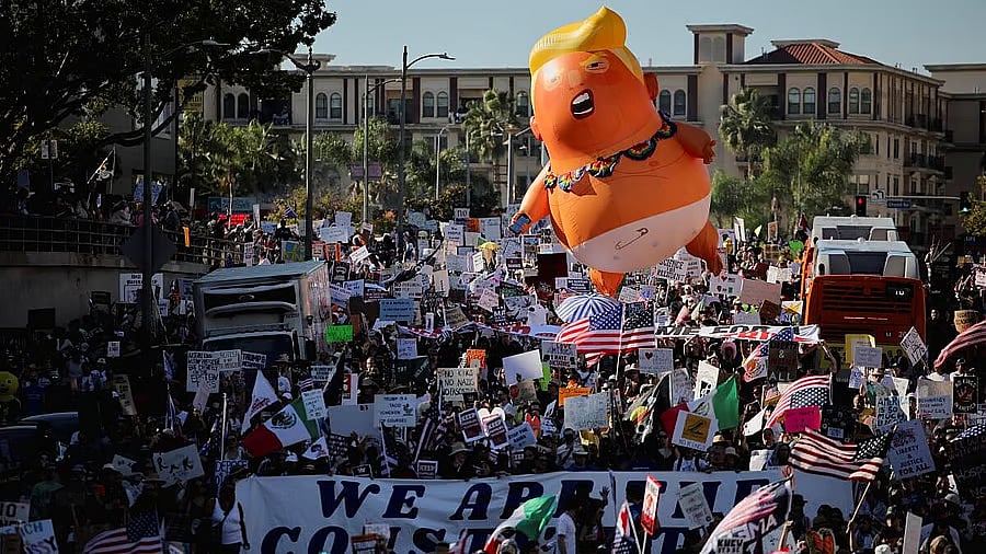 No Kings: ಅಧ್ಯಕ್ಷ ಟ್ರಂಪ್ ವಿರುದ್ಧ ಅಮೆರಿಕದ 50 ರಾಜ್ಯಗಳಲ್ಲಿ ಪ್ರತಿಭಟನೆ