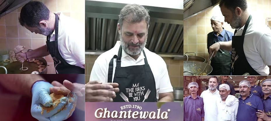 ದೀಪಾವಳಿ: ಬೇಕರಿಯಲ್ಲಿ ಬೇಸನ್‌ ಲಡ್ಡು ತಯಾರಿಸಿದ ರಾಹುಲ್ ಗಾಂಧಿ – ವಿಡಿಯೊ ನೋಡಿ