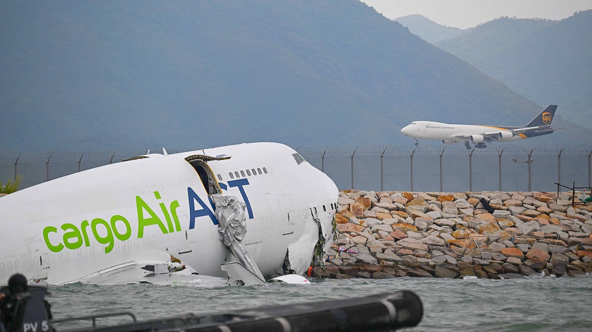 ಹಾಂಗ್‌ಕಾಂಗ್‌ನಲ್ಲಿ ರನ್‌ವೇಯಿಂದ ಜಾರಿದ ಟರ್ಕಿಯ ಎಸಿಟಿ ವಿಮಾನ: ಇಬ್ಬರ ಸಾವು