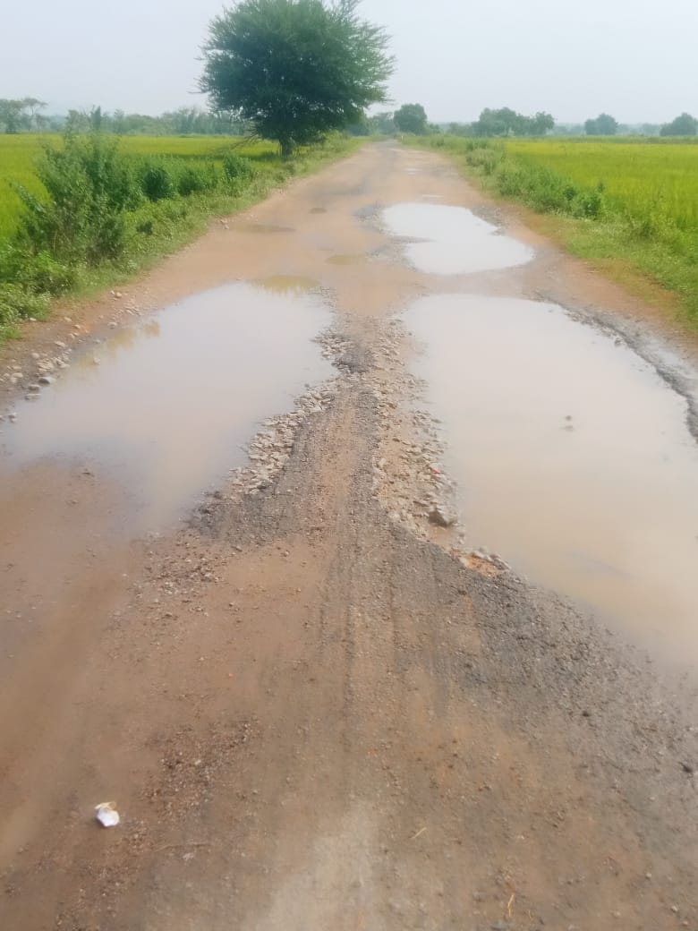 ಸೈದಾಪುರ ಸಮೀಪದ ಸಾವೂರು ಗ್ರಾಮದಿಂದ ಆನೂರು.ಕೆ ಮತ್ತು ಆನೂರು.ಬಿ ಗ್ರಾಮಗಳಿಗೆ ಸಂಪರ್ಕ ಕಲ್ಪಿಸುವ ರಸ್ತೆ ತಗ್ಗು ಗುಂಡಿಗಳಿಂದ ಕೂಡಿರುವುದು  