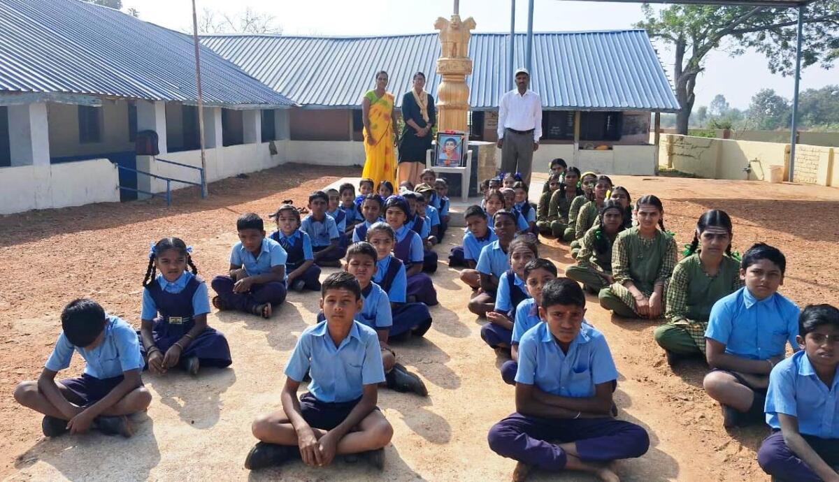 ಲಿಂಗದೇವರಕೊಪ್ಪ ಗ್ರಾಮದ ಸರ್ಕಾರಿ ಹಿರಿಯ ಪ್ರಾಥಮಿಕ ಕನ್ನಡ ಶಾಲೆಯ ನೋಟ