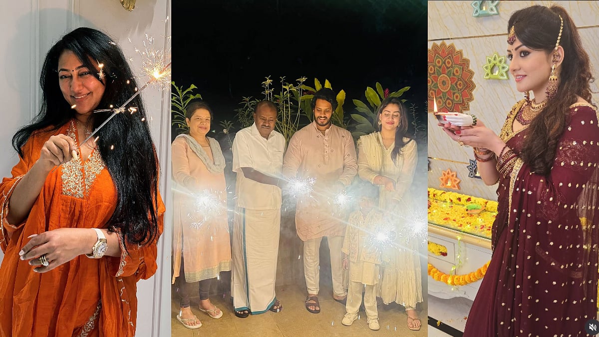 ಕನ್ನಡದ ತಾರೆಯರ ಮನೆಯಲ್ಲಿ ಅದ್ಧೂರಿ ದೀಪಾವಳಿ  ಸಂಭ್ರಮ: ಫೋಟೊಸ್ ಇಲ್ಲಿವೆ