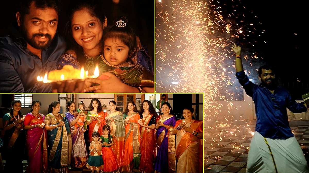 PHOTOS: ಬಿಗ್‌ಬಾಸ್ ಖ್ಯಾತಿಯ ಧನರಾಜ್ ಆಚಾರ್ ಮನೆಯಲ್ಲಿ ದೀಪಾವಳಿ ಸಂಭ್ರಮ