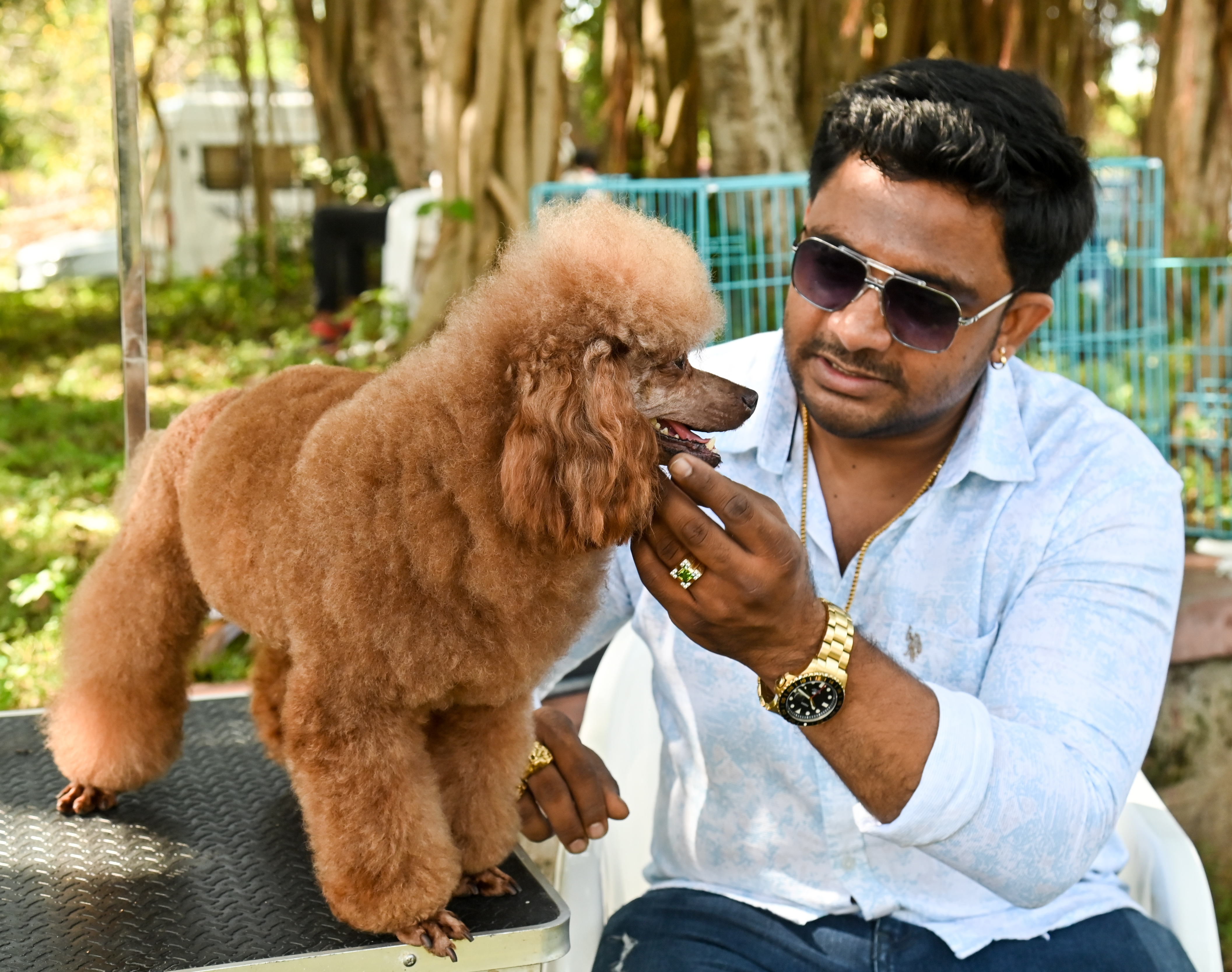 ಪ್ರೀತಿಯ ಶ್ವಾನದೊಂದಿಗೆ ಅದರ ಮಾಲೀಕ ಬೆಂಗಳೂರಿನ ಗೌತಮ್  