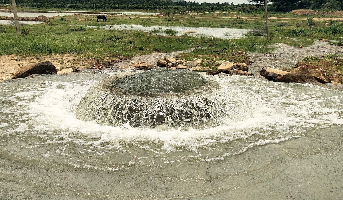 ಬಾಗೇಪಲ್ಲಿ: ಕೆರೆಗೆ ಹರಿದ ಎಚ್.ಎನ್.ವ್ಯಾಲಿ ನೀರು