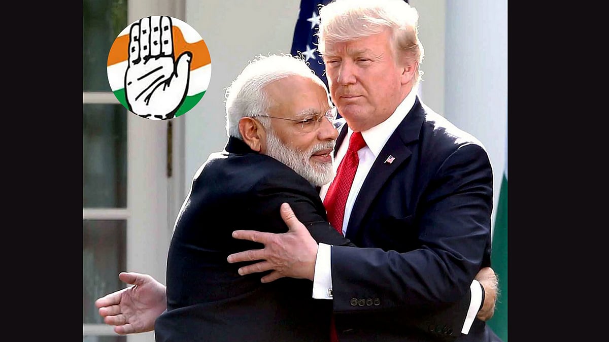 ಟ್ರಂಪ್‌ ಆಲಂಗಿಸಲು ಮೋದಿ ಒಲ್ಲೆ ಎಂದರೆ ಅಚ್ಚರಿಯಿಲ್ಲ: ಕಾಂಗ್ರೆಸ್‌