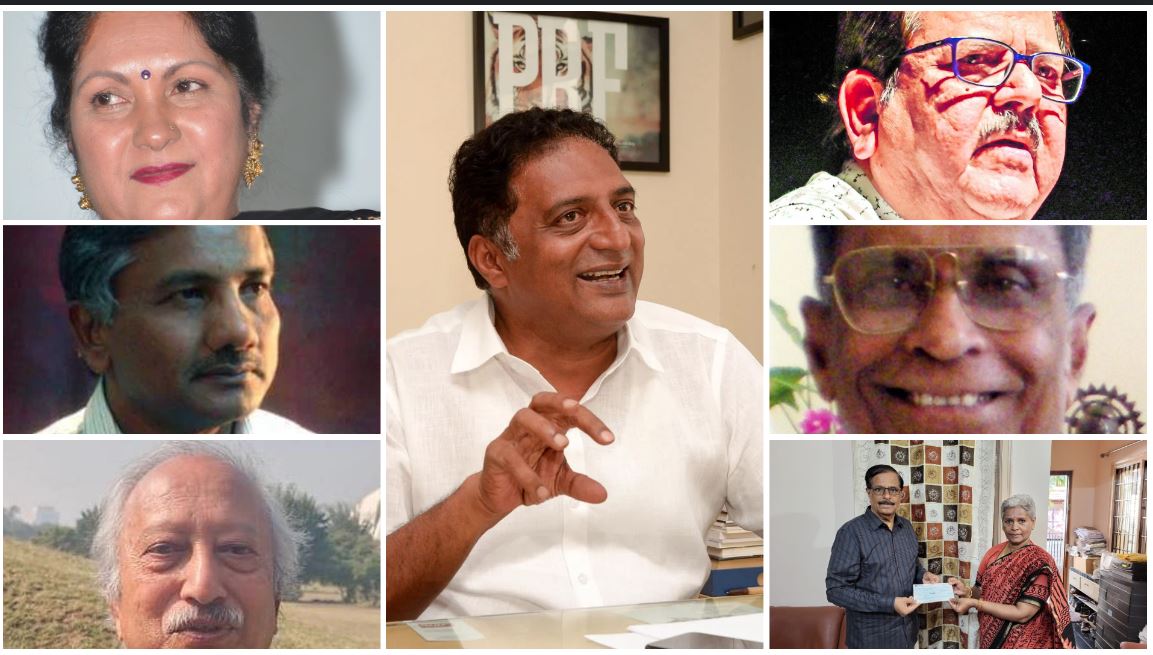 ಮೊದಲ ಸಾಲು, ವಿಜಯಲಕ್ಷ್ಮಿ ಸಿಂಗ್, ಬಿ, ಮಾರುತಿ, ಕೋರಿಶೆಟ್ಟರ್., ಮಧ್ಯದಲ್ಲಿ ಪ್ರಕಾಶ್ ರಾಜ್., ಎರಡನೇ ಸಾಲು ರಾಜೇಂದ್ರ ಚಿನ್ನಿ, ಕೊಣಂದೂರು ಲಿಂಗಪ್ಪ, ಎಚ್. ಎಲ್ ಪುಷ್ಪ