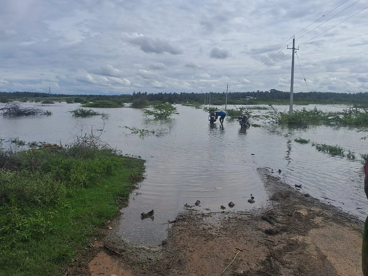 ಹೊಸದುರ್ಗ | ವಾಣಿವಿಲಾಸದ ಹಿನ್ನೀರಿನಿಂದ ಅವಾಂತರ, ರಸ್ತೆ ಮುಳುಗಡೆ: ಜನರ ಪರದಾಟ