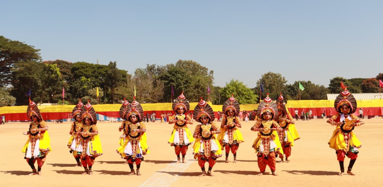 ಶಾಲಾ ಮಕ್ಕಳು ಯಕ್ಷಗಾನ ನೃತ್ಯ 