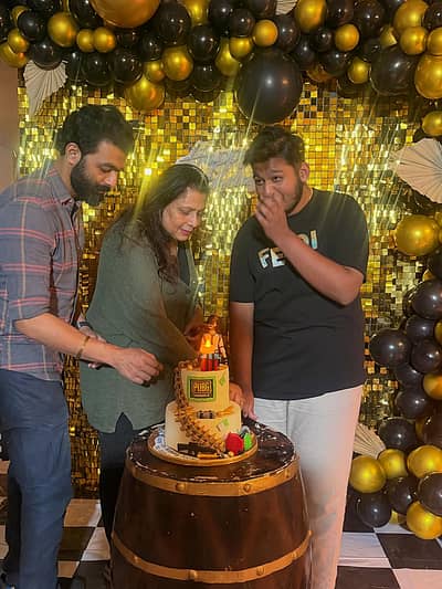 ನಟ, ನಿರ್ದೇಶಕ ಪ್ರೇಮ್ ಅವರ ಮಗನ ಹುಟ್ಟು ಹಬ್ಬದಲ್ಲಿ ರಕ್ಷಿತಾ ಅವರ ತಾಯಿ ಹಾಗೂ ಸಹೋದರ ರಾಣಾ ಭಾಗಿಯಾಗಿದ್ದರು.