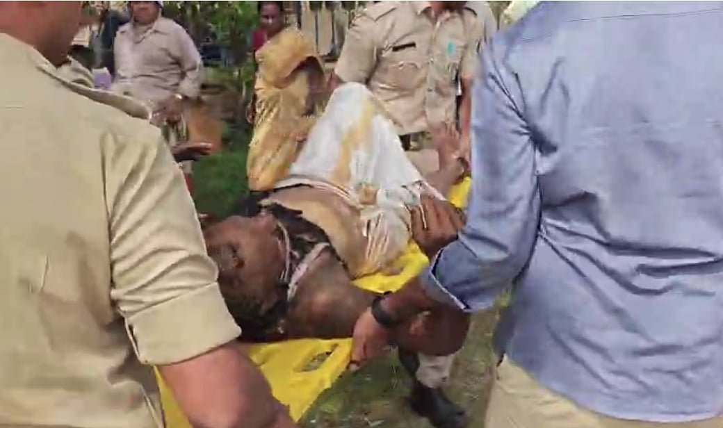 ಭೂಸ್ವಾಧೀನ; ಸಿಗದ ಪರಿಹಾರ: ಬೆಂಕಿ ಹಚ್ಚಿಕೊಂಡು ಆತ್ಮಹತ್ಯೆಗೆ ಯತ್ನಿಸಿದ ರೈತ