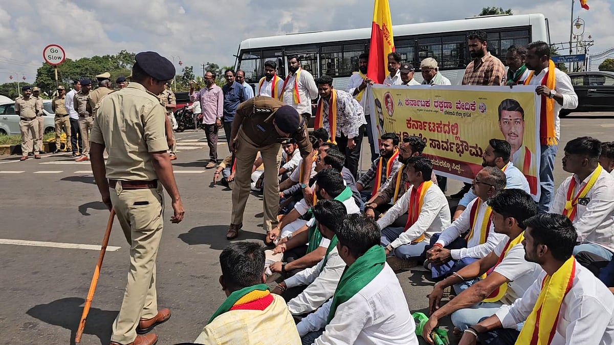ಬೆಳಗಾವಿ | ರೈತರ ಹೋರಾಟಕ್ಕೆ ಬೆಂಬಲ: ಕರವೇ ಕಾರ್ಯಕರ್ತರು ಪೊಲೀಸ್ ವಶಕ್ಕೆ