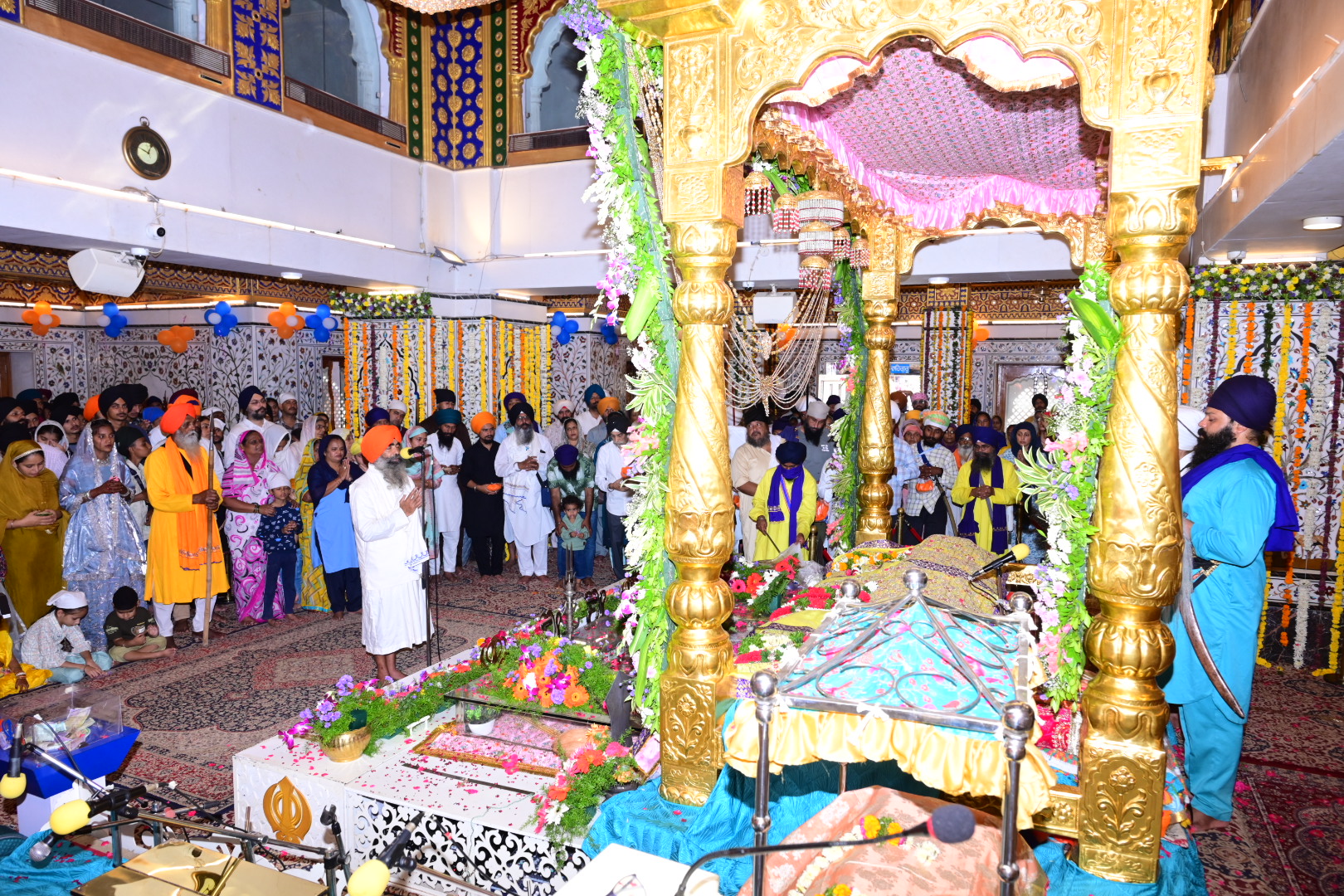 ಗುರುದ್ವಾರದಲ್ಲಿ ಬುಧವಾರ ಗುರುಗ್ರಂಥ ಸಾಹೀಬ್‌ ಪಠಣ ನಡೆಯಿತು