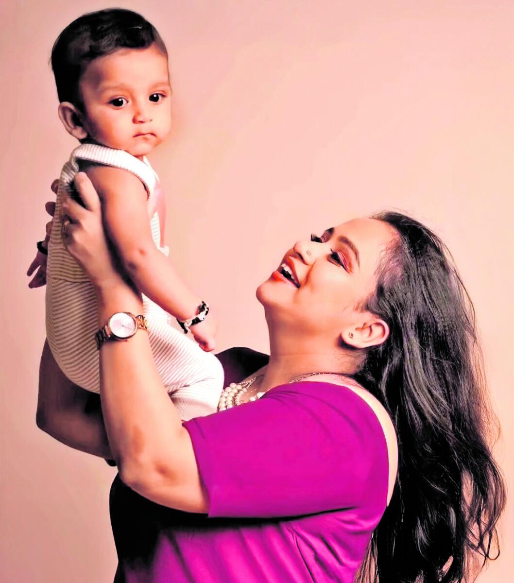 ಮಗ ಹರ್ಷದೇವ್ ನಾಯ್ಡು ಜೊತೆ ಅಮೃತಾ ನಾಯ್ಡು