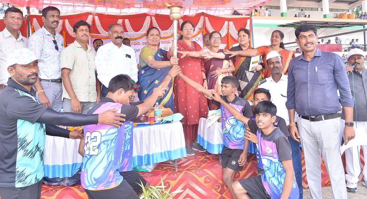 
ಕೋಲಾರ: ಅಥ್ಲೆಟಿಕ್ಸ್‌ನಲ್ಲಿ ಮಿಂಚು ಹರಿಸಿದ ವಿದ್ಯಾರ್ಥಿಗಳು