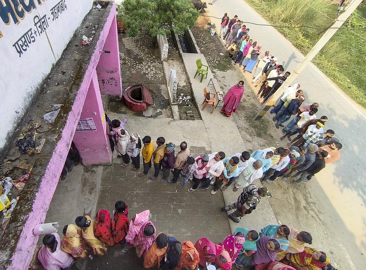 ಬಿಹಾರ ವಿಧಾನಸಭಾ ಚುನಾವಣೆ: ಎರಡನೇ ಹಂತದಲ್ಲಿ ಶೇ 67.14ರಷ್ಟು ಮತದಾನ