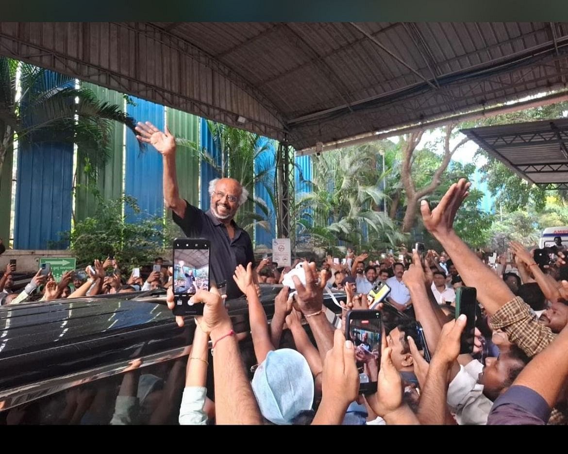 ಆನೇಕಲ್: ಸಹೋದರನ ಆರೋಗ್ಯ ವಿಚಾರಿಸಲು ನಾರಾಯಣ ಹೃದಯಾಲಯಕ್ಕೆ ಬಂದ ರಜನಿಕಾಂತ್