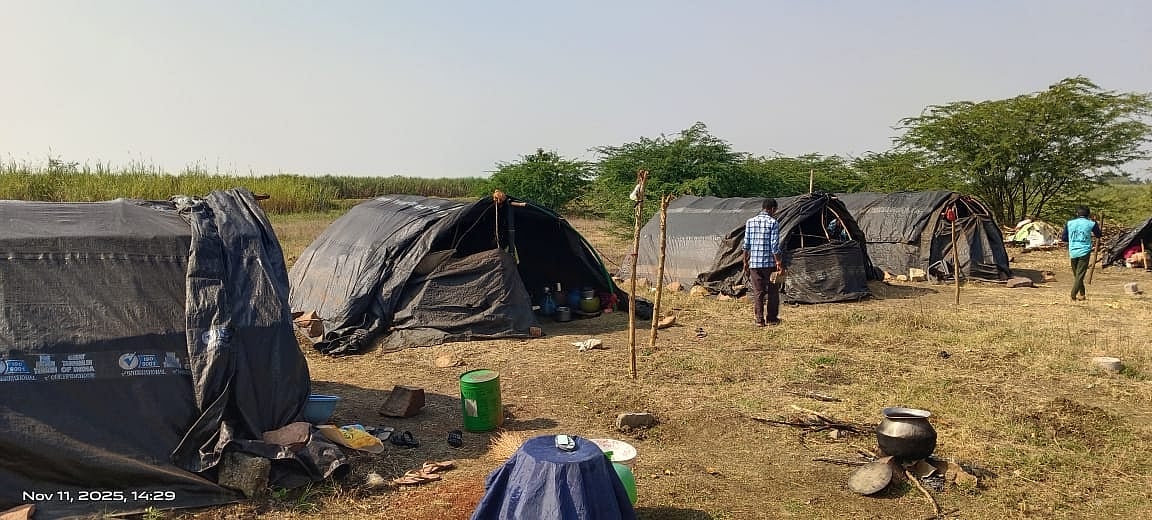 ಬಾಗಲಕೋಟೆ| ಆರಂಭವಾಗದ ಕಾರ್ಖಾನೆಗಳು: ಅತಂತ್ರರಾದ ಕಬ್ಬು ಕಟಾವು ಕಾರ್ಮಿಕರು