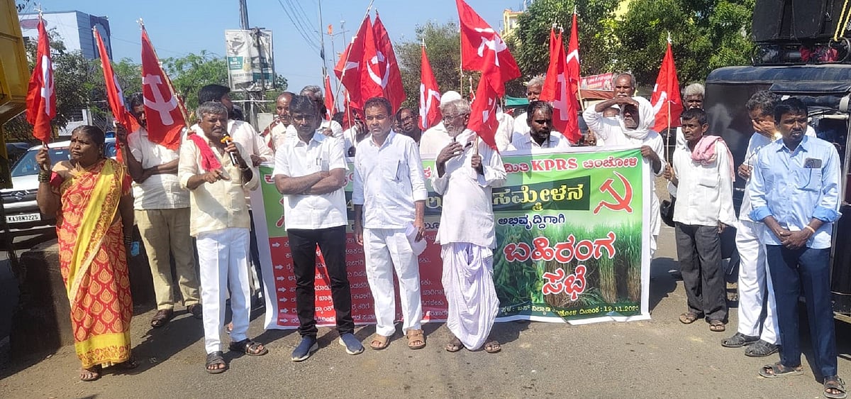 ಚಿಂಚೋಳಿ: ಹಸಿ ಬರಗಾಲ ಪ್ರದೇಶ ಘೋಷಿಸಲು ಆಗ್ರಹ